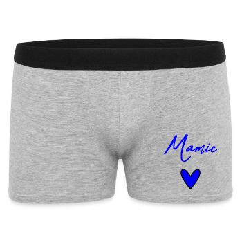 MAMIE. FÊTE DES MÈRES. BONNE FÊTE MAMIE. JE T'AIME - Boxer Homme - gris chiné - Devant