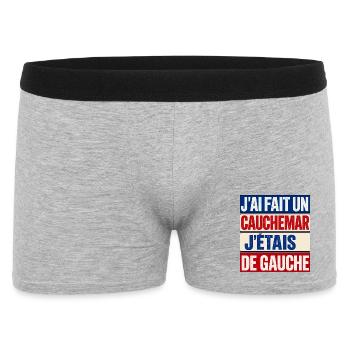 Ich hatte einen Albtraum, ich war ein politischer Linker - Männer Boxer Shorts - Grau meliert - Vorne