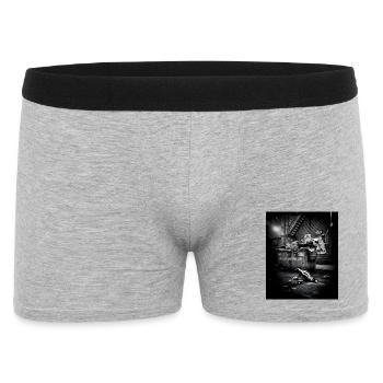 Night Trash Panda Crew Vintage Wildlife Club - Männer Boxer Shorts - Grau meliert - Vorne
