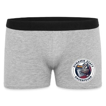 Tontechniker Dynamik Mastering Tonstudio - Männer Boxer Shorts - Grau meliert - Vorne