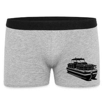 Pontonboot - Männer Boxer Shorts - Grau meliert - Vorne