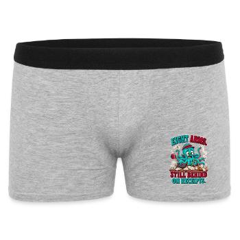  Buchhalter Oktopus Eight Arms Still Behind on - Männer Boxer Shorts - Grau meliert - Vorne