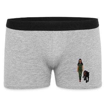Panther - Männer Boxer Shorts - Grau meliert - Vorne