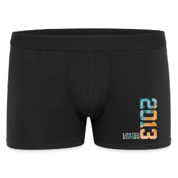 13. GEBURTSTAG LIMITED EDITION 2013 - Männer Boxer Shorts - Schwarz - Vorne