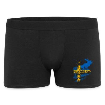SWEDEN MOOSE - Men's Boxer Shorts - black - Front