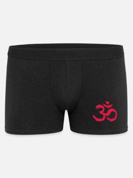 Om symbool hindoeïsme - Mannen Boxershorts - zwart