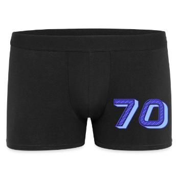 70. 70 ANS. 70e ANNIVERSAIRE. ANNIVERSAIRE 70 ANS. - Boxer Homme - noir - Devant