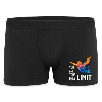 Skydive Fallschirmspringer Skydiver Freifall - Männer Boxer Shorts - Schwarz - Vorne