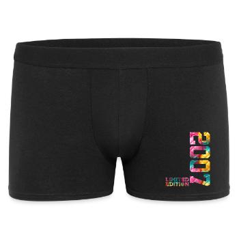 19. GEBURTSTAG LIMITED EDITION 2007 - Männer Boxer Shorts - Schwarz - Vorne