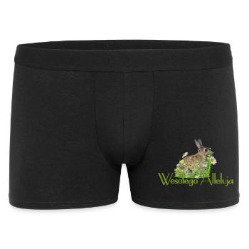 Frohe Ostern - Männer Boxer Shorts - Schwarz - Vorne