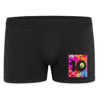 NO. 10 NUMBER 10 COLORFUL 10TH BIRTHDAY - Men's Boxer Shorts - black - Front