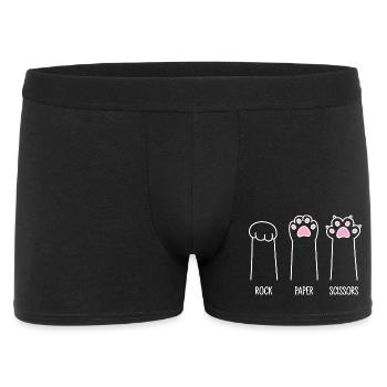 Rock Paper Scissors - Cat Paws - Men's Boxer Shorts - black - Front