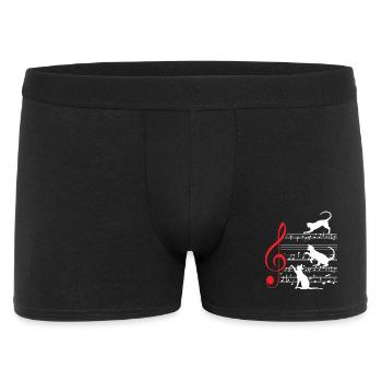 Chat Musique musique - Boxer Homme - noir - Devant