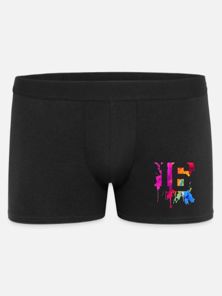 16 YEARS 16TH BIRTHDAY - Men's Boxer Shorts - black