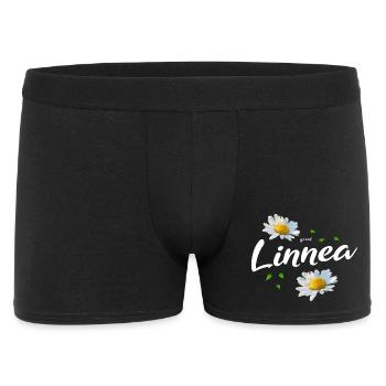 Linnea - Männer Boxer Shorts - Schwarz - Vorne