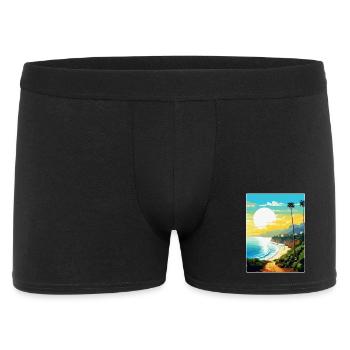 Tenerife Spain Vintage Travel Poster Souvenir WPA - Men's Boxer Shorts - black - Front