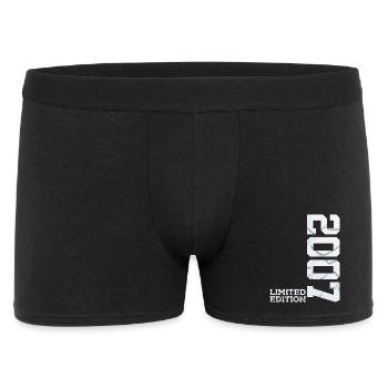 19. GEBURTSTAG LIMITED EDITION 2007 - Männer Boxer Shorts - Schwarz - Vorne
