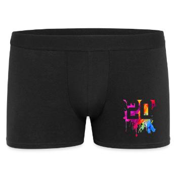 20 JAHRE 20. GEBURTSTAG - Männer Boxer Shorts - Schwarz - Vorne