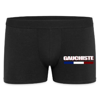 Gauchiste - Boxer Homme - noir - Devant