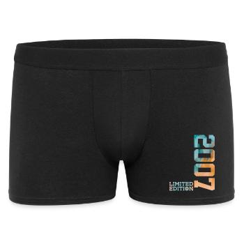 19. GEBURTSTAG LIMITED EDITION 2007 - Männer Boxer Shorts - Schwarz - Vorne