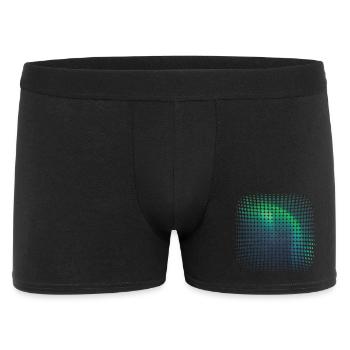 Polarlicht Aurora Borealis Nordlichter - Männer Boxer Shorts - Schwarz - Vorne
