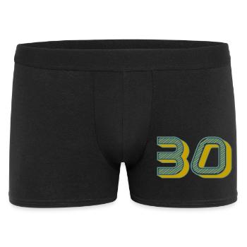 30 - Men's Boxer Shorts - black - Front