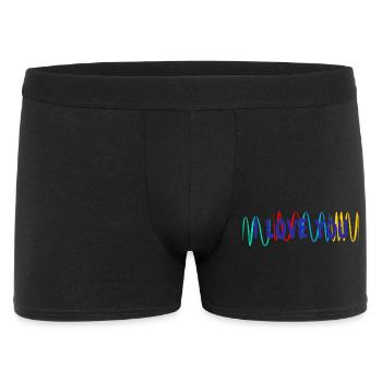 VALENTINSTAG. ICH LIEBE DICH. ICH LIEBE DICH. LIEBE. LIEBE - Männer Boxer Shorts - Schwarz - Vorne