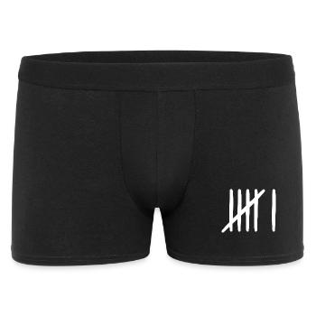6 feuille de pointage anniversaire 6 ans - Boxer Homme - noir - Devant
