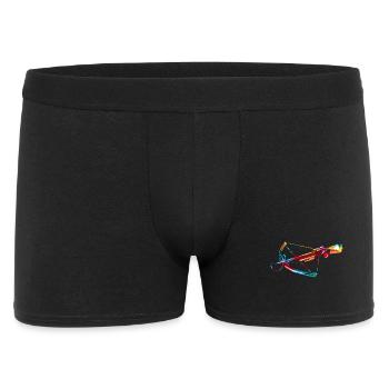 Wuchtige Armbrust Mittelaltermarkt - Männer Boxer Shorts - Schwarz - Vorne