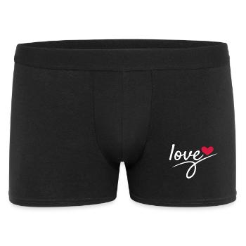 Liebe Valentinstag Romantisch - Männer Boxer Shorts - Schwarz - Vorne