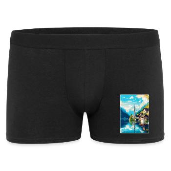 Salzkammergut Autriche Affiche de voyage vintage WPA - Boxer Homme - noir - Devant
