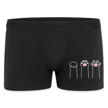 Cat Paw Game Cat Paws Stone Paper Scissors - Boxer Homme - noir - Devant