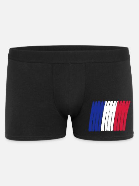tricolore france - Männer Boxer Shorts - Schwarz