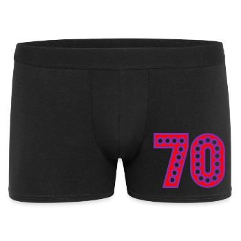 70. 70 ANS. 70e ANNIVERSAIRE. ANNIVERSAIRE 70 ANS. - Boxer Homme - noir - Devant