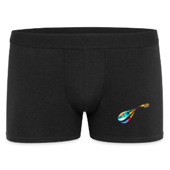 Klassische Mandoline Zupfmusik - Männer Boxer Shorts - Schwarz - Vorne