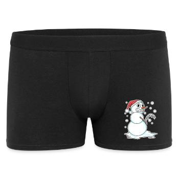 Snowman funny - Men's Boxer Shorts - black - Front
