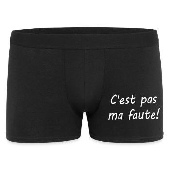 C'est pas ma faute ! - Boxer Homme - noir - Devant