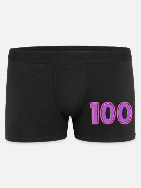 100. 100 YEARS. 100th ANNIVERSARY - Men's Boxer Shorts - black
