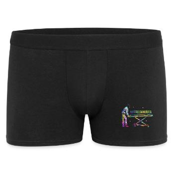 Mutiger Notfallsanitäter Blaulicht - Männer Boxer Shorts - Schwarz - Vorne