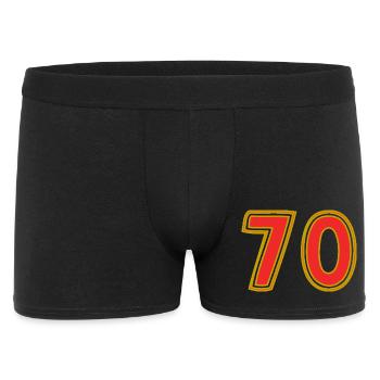 70. 70 JAHRE. 70-JÄHRIGES JUBILÄUM. 70-JÄHRIGES JUBILÄUM. - Männer Boxer Shorts - Schwarz - Vorne