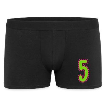 5. 5 ANS. 5e ANNIVERSAIRE. ANNIVERSAIRE 5 ANS - Boxer Homme - noir - Devant