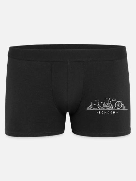 London Capital England Skyline Tower-Bridge - Boxer Homme - noir