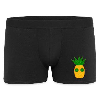 Cooles Ananasgläser Weihnachtsgeschenk - Männer Boxer Shorts - Schwarz - Vorne