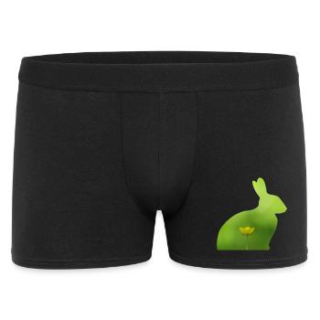 Hase - Männer Boxer Shorts - Schwarz - Vorne