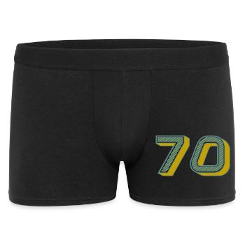 70. 70 ANS. 70e ANNIVERSAIRE. ANNIVERSAIRE 70 ANS. - Boxer Homme - noir - Devant