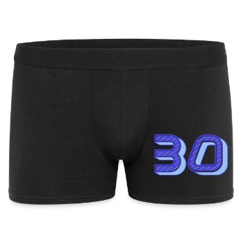 30. 30 ANS. 30e ANNIVERSAIRE. ANNIVERSAIRE 30 ANS. - Boxer Homme - noir - Devant