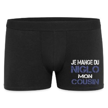 Je mange du Niglo - Boxer Homme - noir - Devant