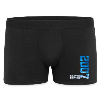 19. GEBURTSTAG LIMITED EDITION 2007 - Männer Boxer Shorts - Schwarz - Vorne