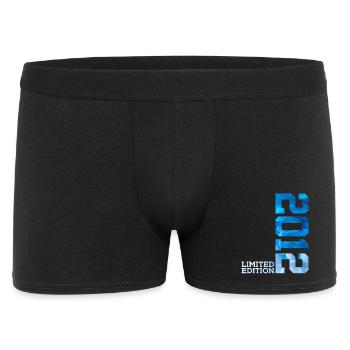 14. GEBURTSTAG LIMITED EDITION 2012 - Männer Boxer Shorts - Schwarz - Vorne