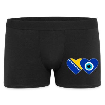Bosnia Nazarpearl flag - Men's Boxer Shorts - black - Front